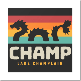 Champ Lake Champlain Monster American Folklore Posters and Art